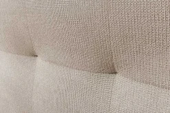 Design Boxspringbett SIGNUM 180x200cm creme Strukturstoff inkl. Stauraum Topper