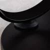 Design Couchtisch DANCING RINGS weiß rund drehbar Marmor Keramik schwarz Metall
