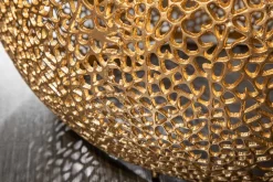 Design Couchtisch LEAF 130cm gold Metall-Aluminium-Legierung handmade