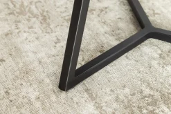 Design Couchtisch MARVELOUS 90cm anthrazit Marmor Keramik schwarzes Metall