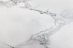 Design Couchtisch MARVELOUS 90cm weiß Marmor Keramik schwarzes Metall