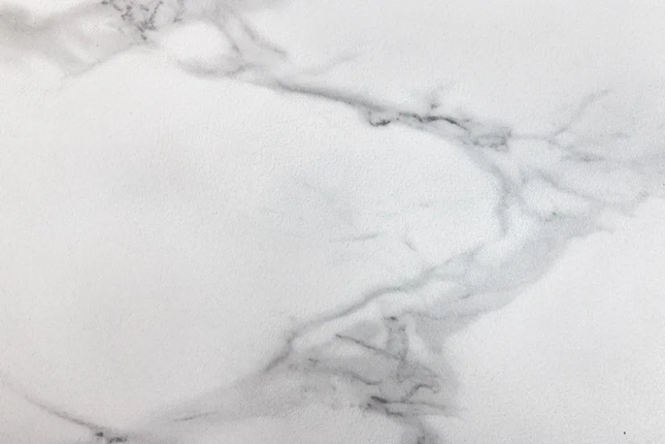 Design Couchtisch MARVELOUS 90cm weiß Marmor Keramik schwarzes Metall