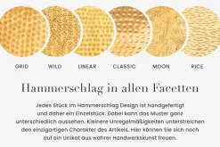 Design Couchtisch ORGANIC ORIENT 75cm gold Handarbeit