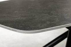 Design Couchtisch OSAKA 110cm anthrazit Keramik schwarz Metall mit Sterngestell