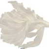 Design Deko Figur Kampffisch CROWNTAIL 35cm gold Betta Fisch Skulptur