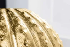 Design Deko Vase ABSTRACT 30cm gold Handarbeit Hammerschlag