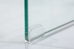 Design 3er Set Glas Couchtisch FANTOME 60cm Beistelltische transparent