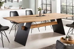 Design Esstisch GRAND OAK 240cm natur Wildeiche Massivholz