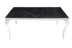 Design Esstisch MODERN BAROCK 180cm schwarz anthrazit chrom Keramik Marmor