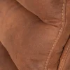 Design Freischwinger Stuhl COMFORT hellbraun mit Edelstahl-Gestell