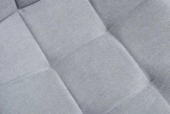 Design Freischwinger Stuhl MIAMI hellgrau Metallgestell matt schwarz