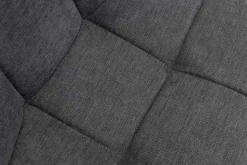 Design Freischwinger Stuhl MIAMI dunkelgrau Metallgestell matt schwarz