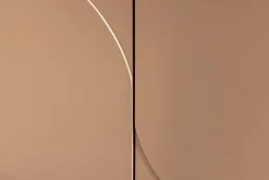 Design Highboard SAVOY 130cm grau beige greige Travertin Keramik Stauraum 3D-Front