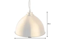 Design Hängelampe INDUSTRIAL 45cm gold Metall rund Pendelleuchte höhenverstellbar
