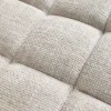 Design Hocker COZY VELVET 80cm beige Chenille Federkern Holzfüße