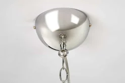 Design Kronleuchter CRYSTAL XL 80cm klar Acryl 15-armig Lüster schwarz mit Schirmen
