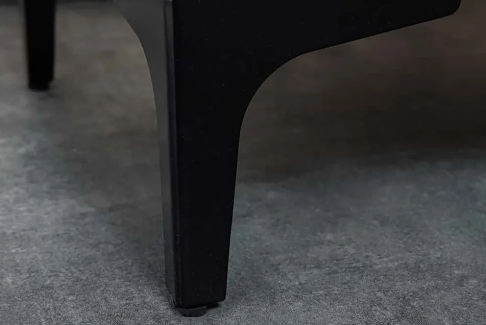 Design Nachttisch BOUTIQUE 50cm dunkelgrau Samt zwei Schubladen