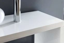 Design Regal SNAKE 165cm weiß Bücherregal Hochglanz mit fünf Böden