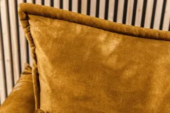 Design Schlafsofa APARTMENT 215cm senfgelb Samt 3-Sitzer Couch inkl. Bettkasten