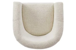 Design Sessel HEMINGWAY beige Bouclé Tweed Soft mit Armlehnen Cocktailsessel