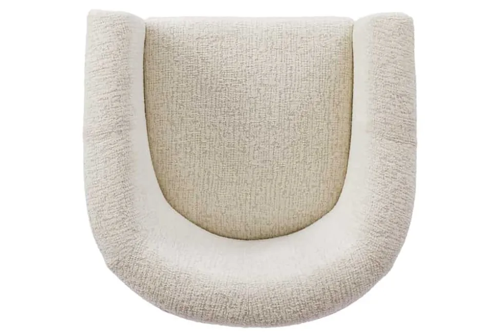 Design Sessel HEMINGWAY beige Bouclé Tweed Soft mit Armlehnen Cocktailsessel