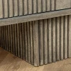 Design Sideboard ART DECO 170cm grau smoked Mangoholz massiv 3D-Front