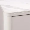 Design Sideboard SAVOY 180cm kaschmir weiß Marmor Keramik mit Stauraum und 3D-Front