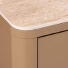 Design Sideboard SAVOY 180cm grau beige greige Travertin Keramik Stauraum 3D-Front