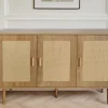 Design Sideboard VIENNA 120cm natur Wiener Geflecht Kommode
