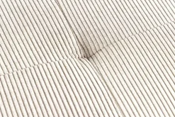 Design Sitzbank BOUTIQUE 100cm beige Cord schwarze Metallbeine Polsterbank