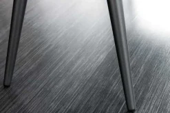 Design Sitzbank BOUTIQUE 100cm senfgelb Samt schwarze Metallbeine