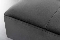 Design Sitzbank BOUTIQUE 100cm dunkelgrau Samt schwarze Metallbeine