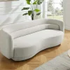 Design Sofa GATSBY 230cm beige Chenille Federkern 3-Sitzer Couch Rundum-Bezug
