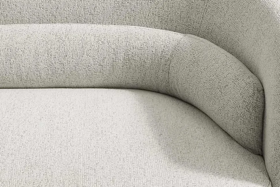 Design Sofa GATSBY 230cm beige Chenille Federkern 3-Sitzer Couch Rundum-Bezug