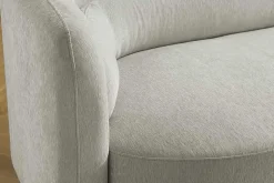 Design Sofa GATSBY 230cm greige Chenille Federkern 3-Sitzer Couch Rundum-Bezug