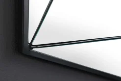 Design Spiegel DIAMOND 65cm schwarz Metall handmade