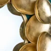 Design Spiegel VARIATION L 73cm gold aus Metall Handarbeit