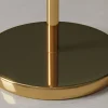 Design Stehlampe LIQUID DIAMOND 170cm gold Glas Stahl sieben Schirme Kugelleuchte