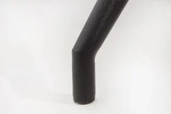 Design Stuhl DIVANI dunkelgrau Metallgestell schwarz im Retro Stil