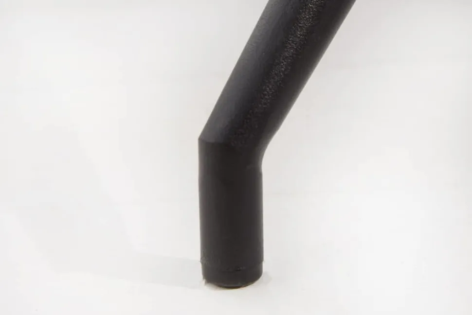 Design Stuhl DIVANI dunkelgrau Metallgestell schwarz im Retro Stil