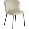 Design Stuhl LYON mint Cord schwarze Metallbeine