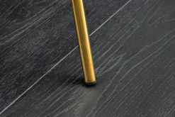 Design Stuhl NOBLESSE champagner beige Samt golden verchromtes Metallgestell