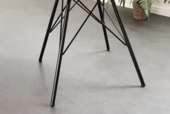 Design Stuhl SCANDINAVIA MEISTERSTÜCK grün Cord schwarz Metall-Gestell