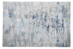 Design Teppich ABSTRAKT XXL 350x240m grau blau Baumwolle