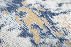 Design Teppich ABSTRAKT XXL 350x240m grau blau Baumwolle