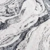 Design Teppich ART RUGS 230x160cm weiß grau Flachgewebe Indoor