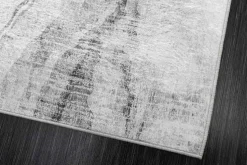 Design Teppich ART RUGS 230x160cm grau weiß Flachgewebe Indoor
