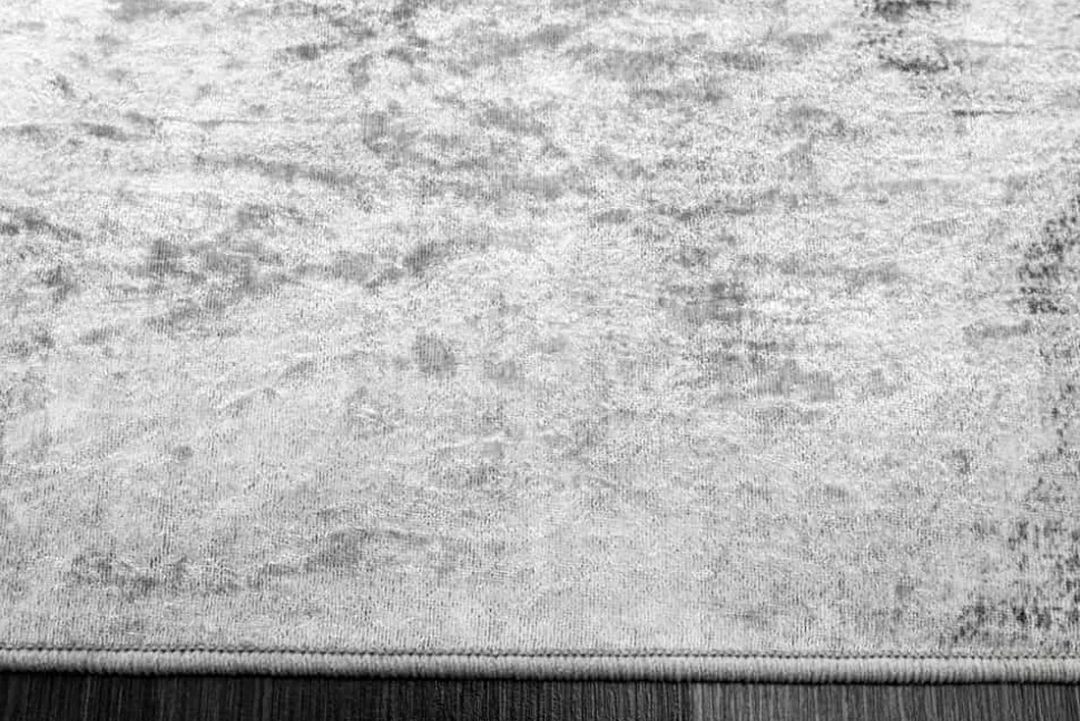 Design Teppich ART RUGS 230x160cm grau weiß Flachgewebe Indoor