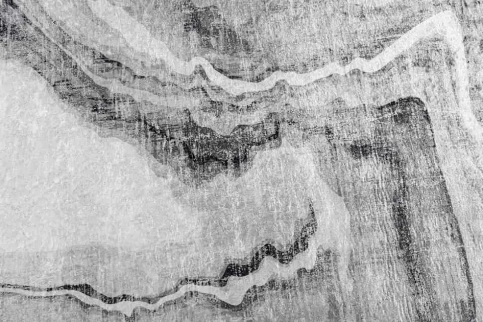 Design Teppich ART RUGS 230x160cm grau weiß Flachgewebe Indoor