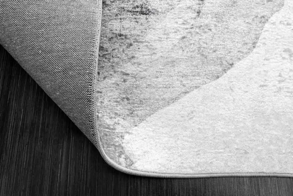 Design Teppich ART RUGS 230x160cm grau weiß Flachgewebe Indoor